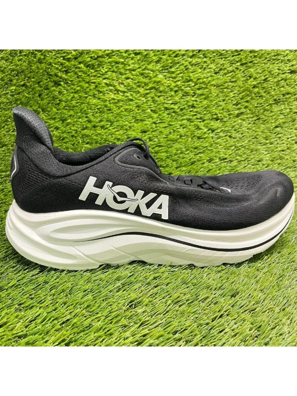 Hoka One One Clifton 10 Mens Size 12.5EE Black Athletic Running Shoes Sneakers